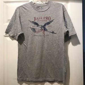 3/$10 Bass Pro Shops Gray Shirt Medium